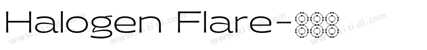 Halogen Flare字体转换